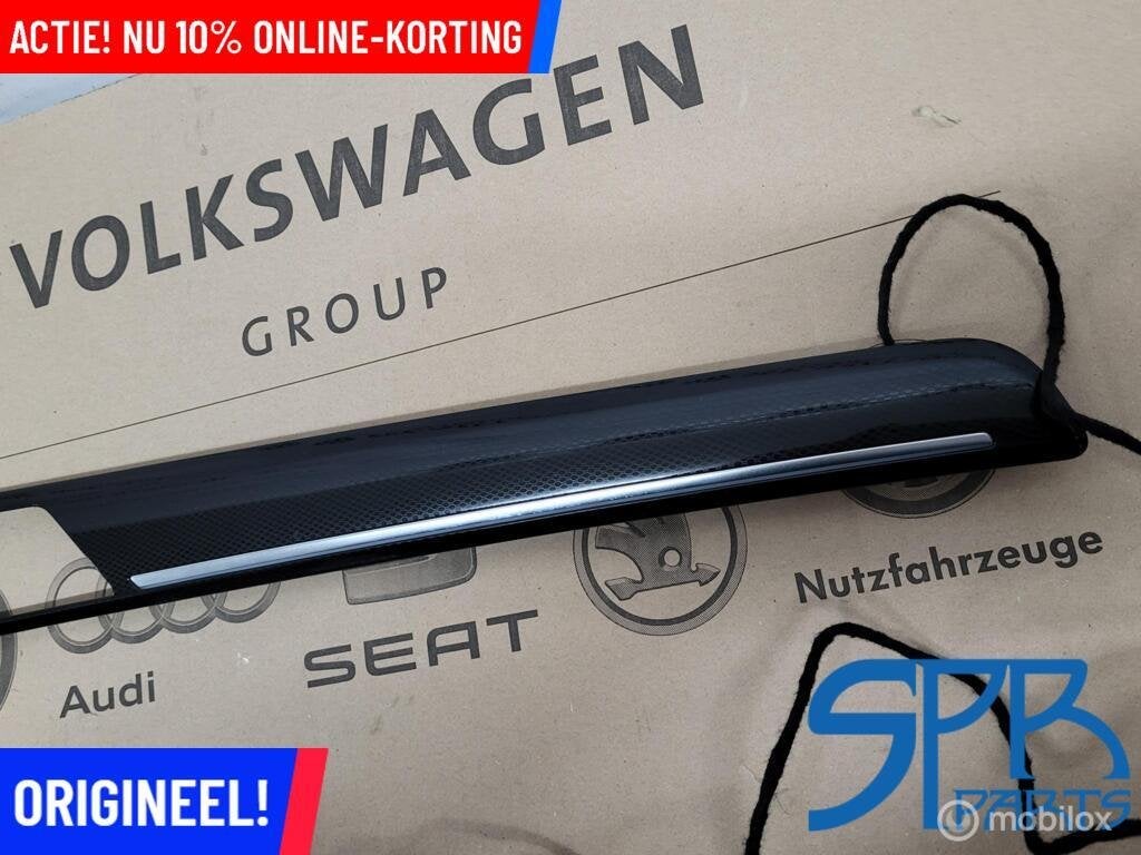 Interieurlijst VW GOLF 7 CARBON LED RECHTSVOOR 5G4858066AAEP, Auto-onderdelen, Gebruikt, Volkswagen, Ophalen of Verzenden