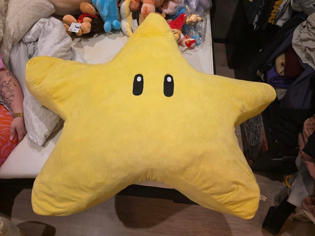 Grote Mario ster knuffel, Ophalen of Verzenden, Zo goed als nieuw, Overige typen