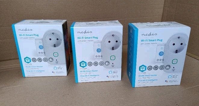 3 Nedis Slimme stekkers -Wifi smart plug, Ophalen of Verzenden, Nieuw, Overige merken, Stopcontact