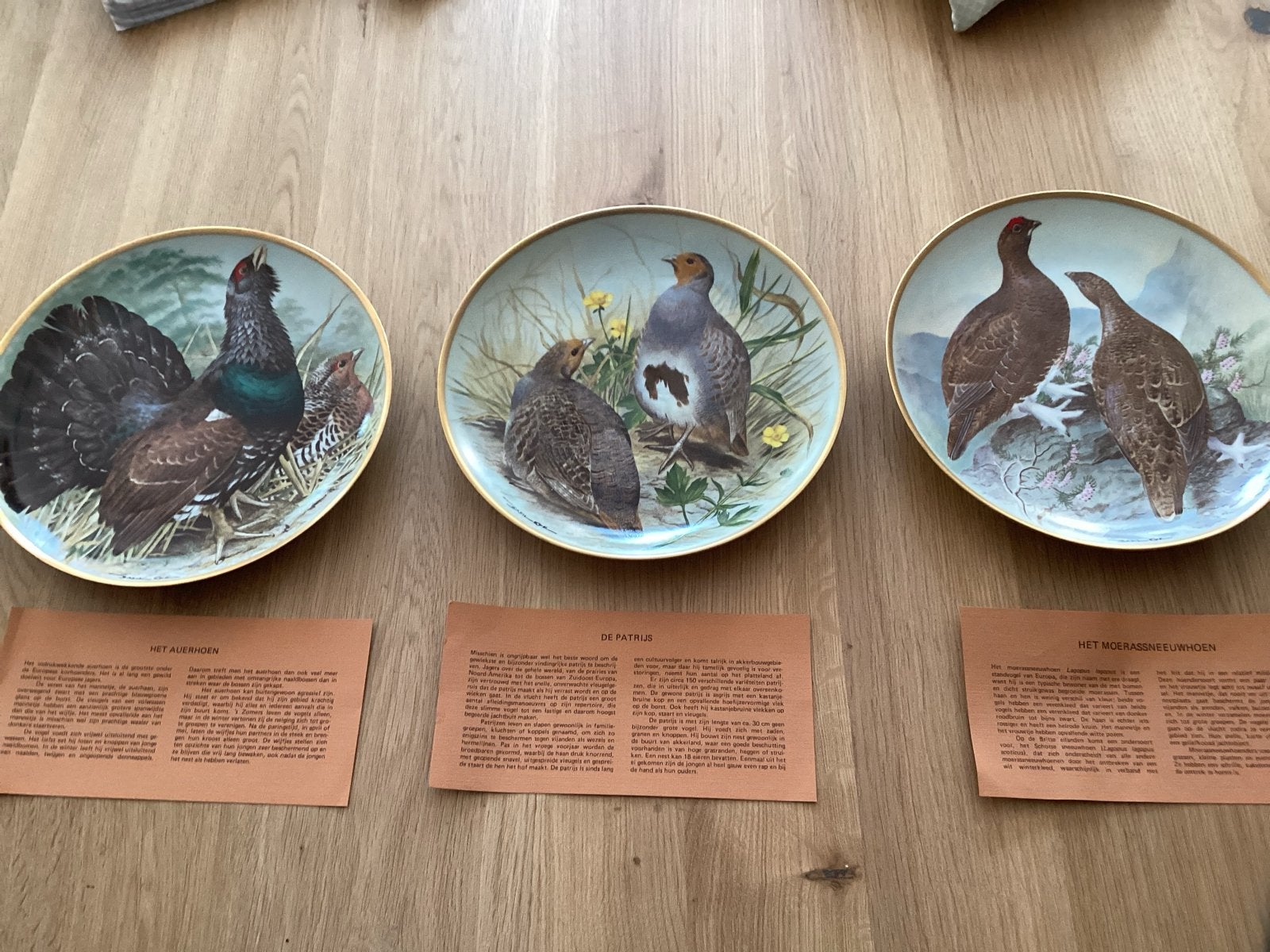 Franklin Mint Porseleinen Borden met Certificaat - Wildvogel, Ophalen of Verzenden, Zo goed als nieuw, Porselein, Bord of Schaal