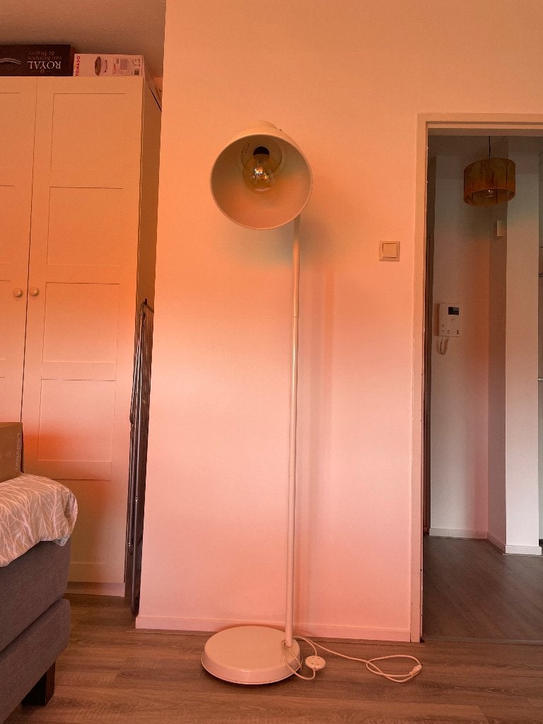 IKEA Hektar Staande Lamp - Zo goed als nieuw, Ophalen, E27 (groot), Zo goed als nieuw, Metaal