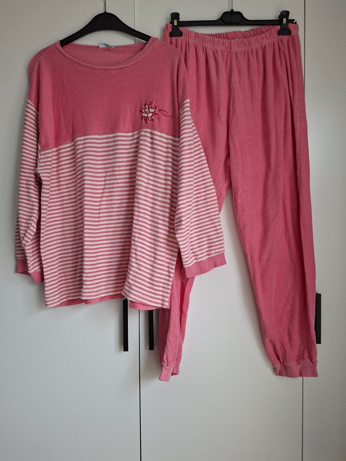 Badstof Pyjama maat XL, Ophalen of Verzenden, Zo goed als nieuw, Roze, Overige typen