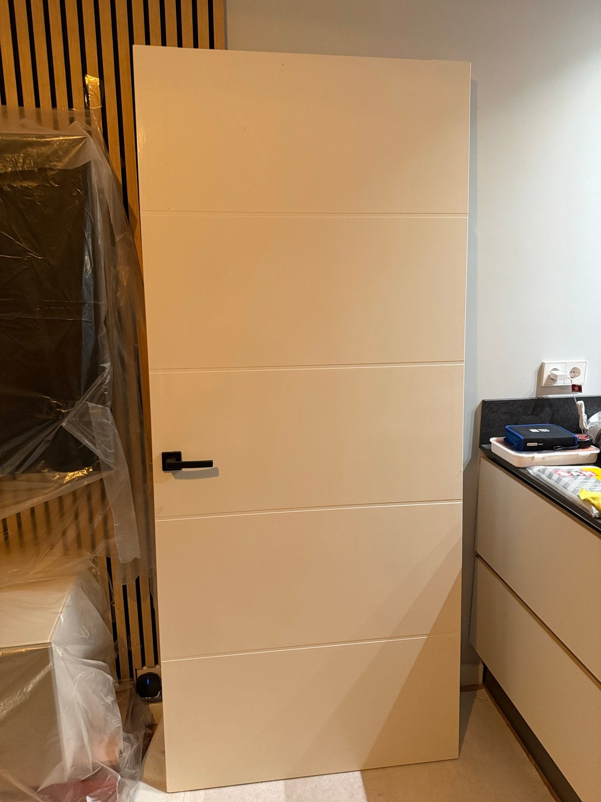 Twee binnendeuren met handgrepen, Ophalen, Gebruikt, 80 tot 100 cm, Binnendeur