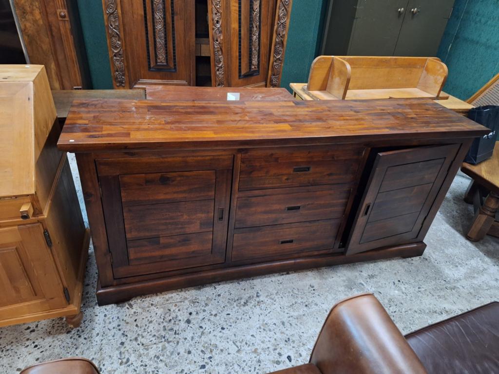 Dressoir koloniaal kast lades en deuren, Ophalen, Gebruikt, Met deur(en), 25 tot 50 cm