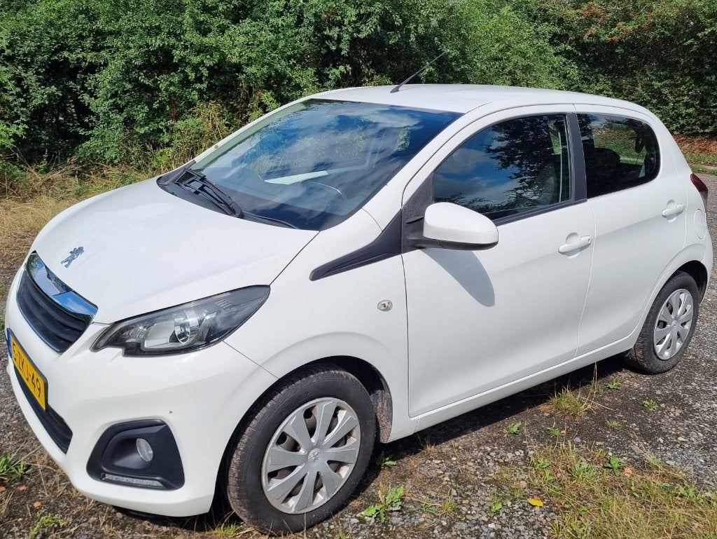 Peugeot 108 met airco, radio en handsfree bellen, Voorwielaandrijving, 4 stoelen, Wit, Origineel Nederlands