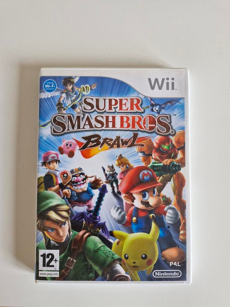 Super Smash Bros Brawl Wii, Vechten, Ophalen of Verzenden, Zo goed als nieuw, 3 spelers of meer