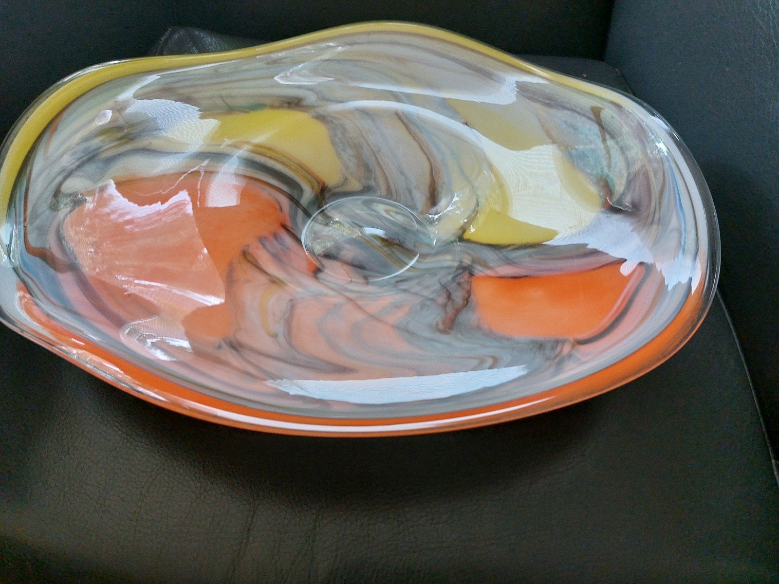 Mooie glazen schaal, Ophalen