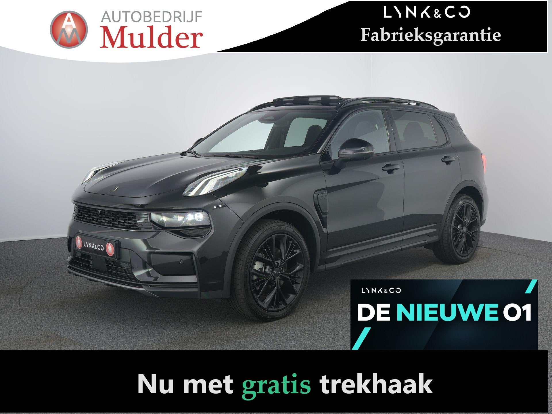 Lynk & Co 01 1.5 More | Leer | Pano | 360 | ACC, Auto's, Euro 6, 4 cilinders, Zwart, Plug-in hybride