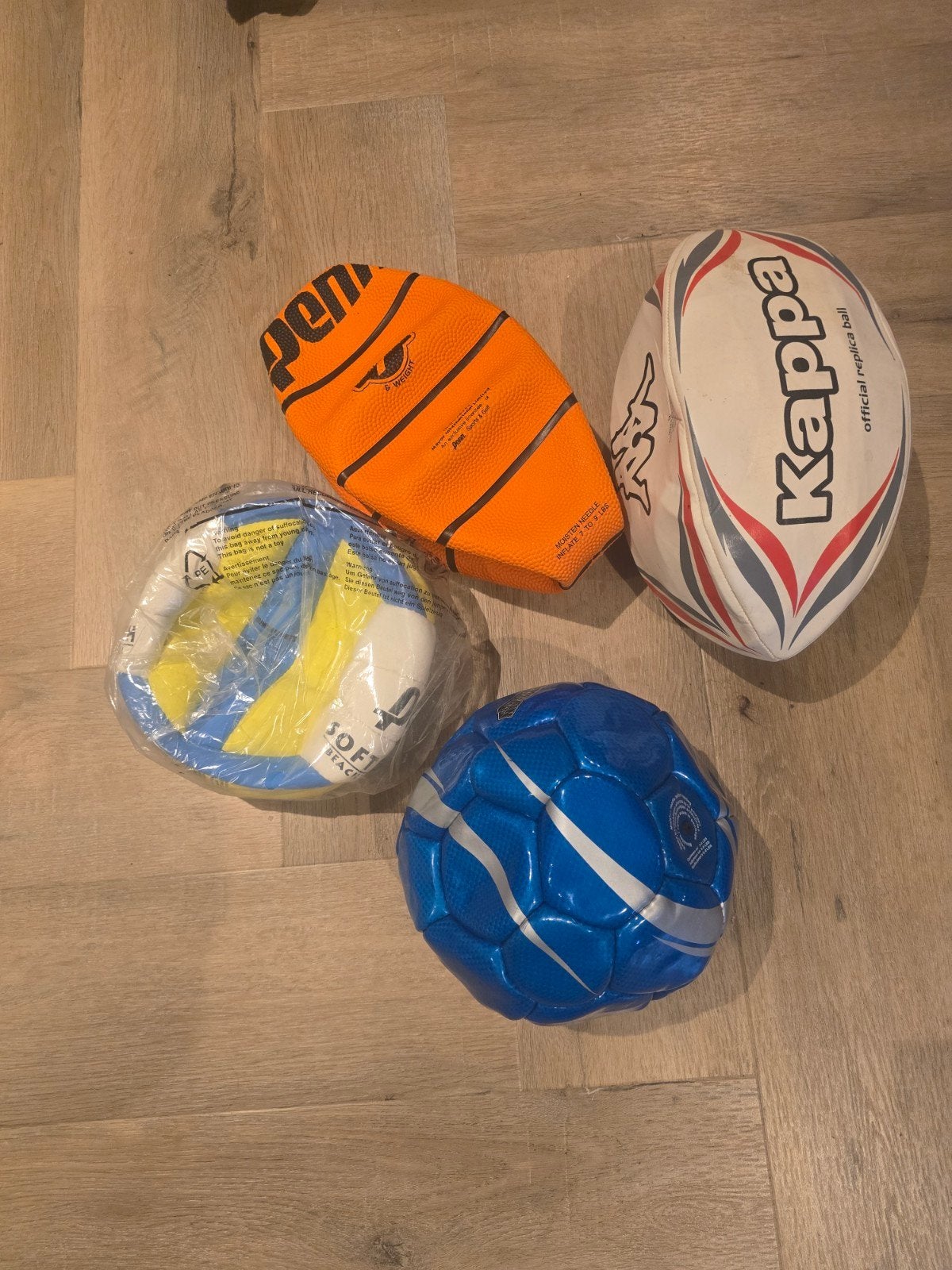 diverse ballen volleybal basketbal rugbybal voetbal, Maat XS of kleiner, Ophalen of Verzenden, Nieuw, Bal