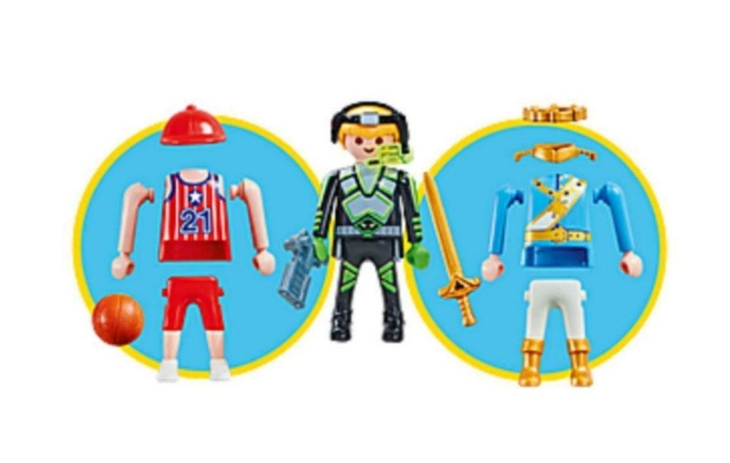 Playmobil promo; 1 hoofd voor Top agent/ basketballer/ prins, Ophalen of Verzenden, Nieuw