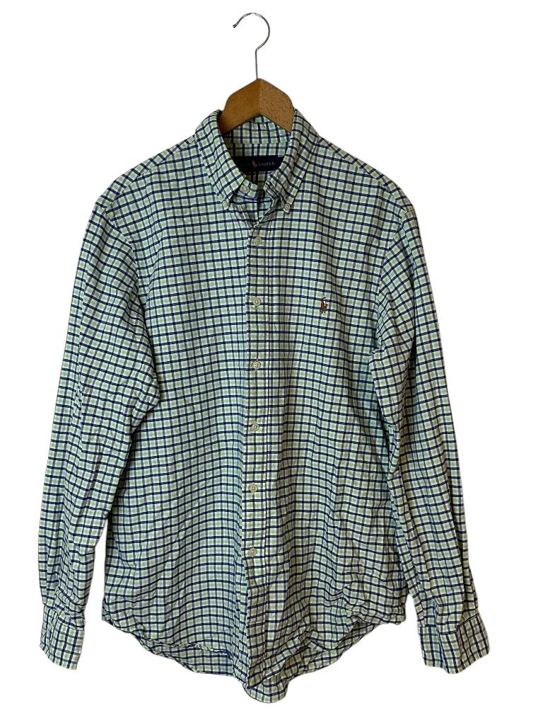 Ralph Lauren blouse L, Kleding | Heren, Overhemden, Zo goed als nieuw, Halswijdte 41/42 (L), Groen, Ophalen of Verzenden