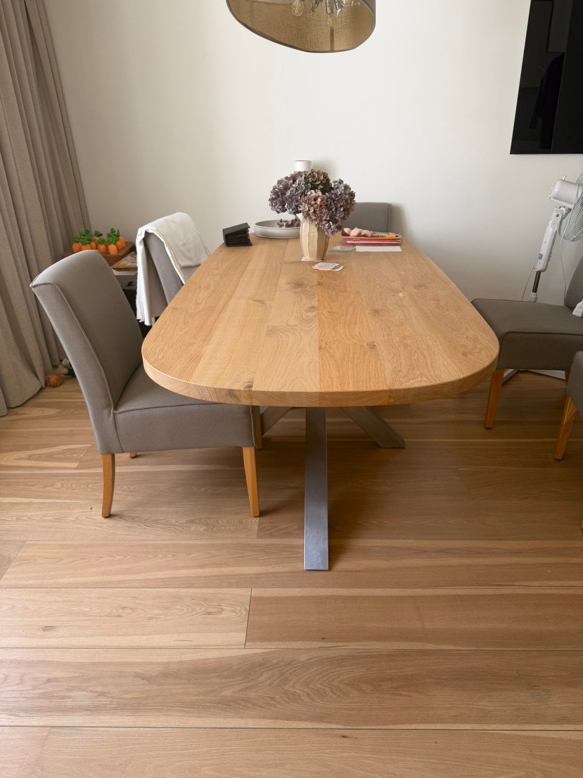 Prachtige eiken eetkamertafel Table du Sut 220 x 100 x 78, Huis en Inrichting, Tafels | Eettafels, Ophalen, 100 tot 150 cm, 200 cm of meer