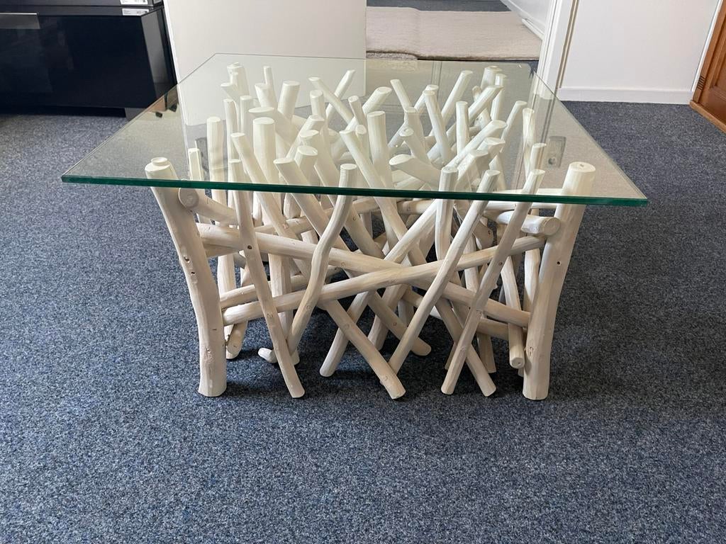 Salontafel, Huis en Inrichting, Tafels | Salontafels, 100 tot 150 cm, Zo goed als nieuw, Minder dan 50 cm, Rechthoekig