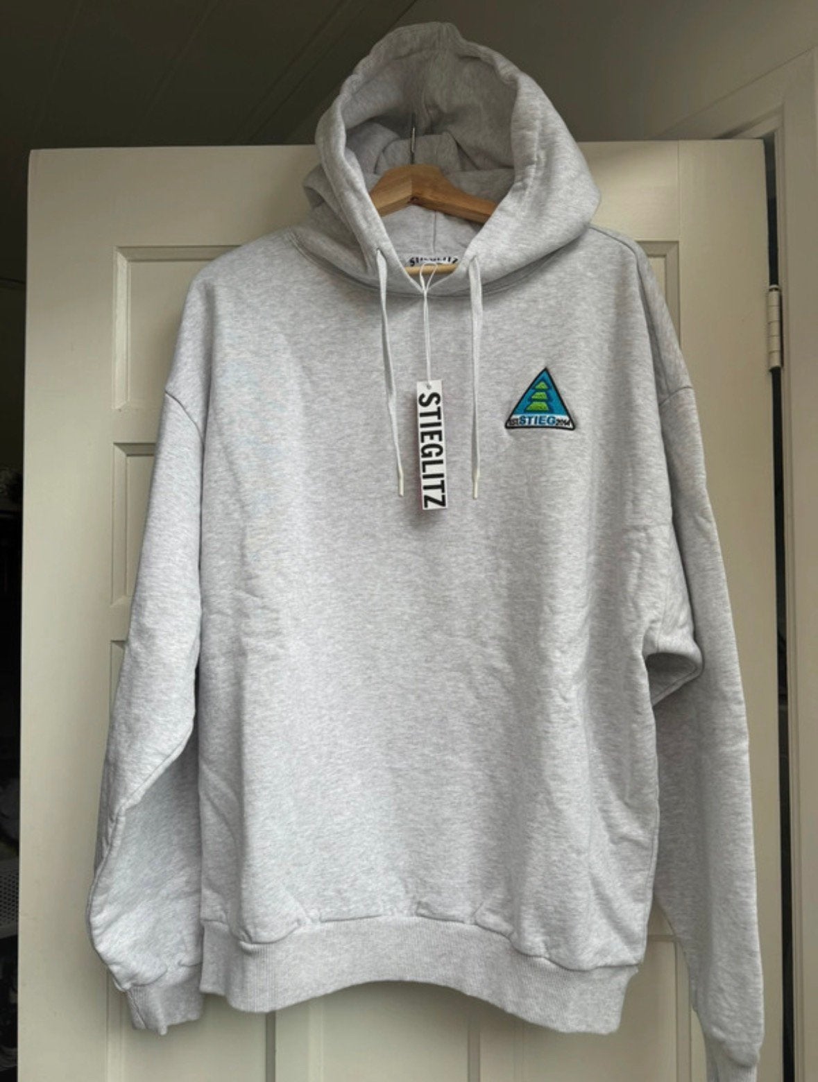 Stieglitz Cisco hoodie melange grey maat M 040, Ophalen of Verzenden, Nieuw, Grijs