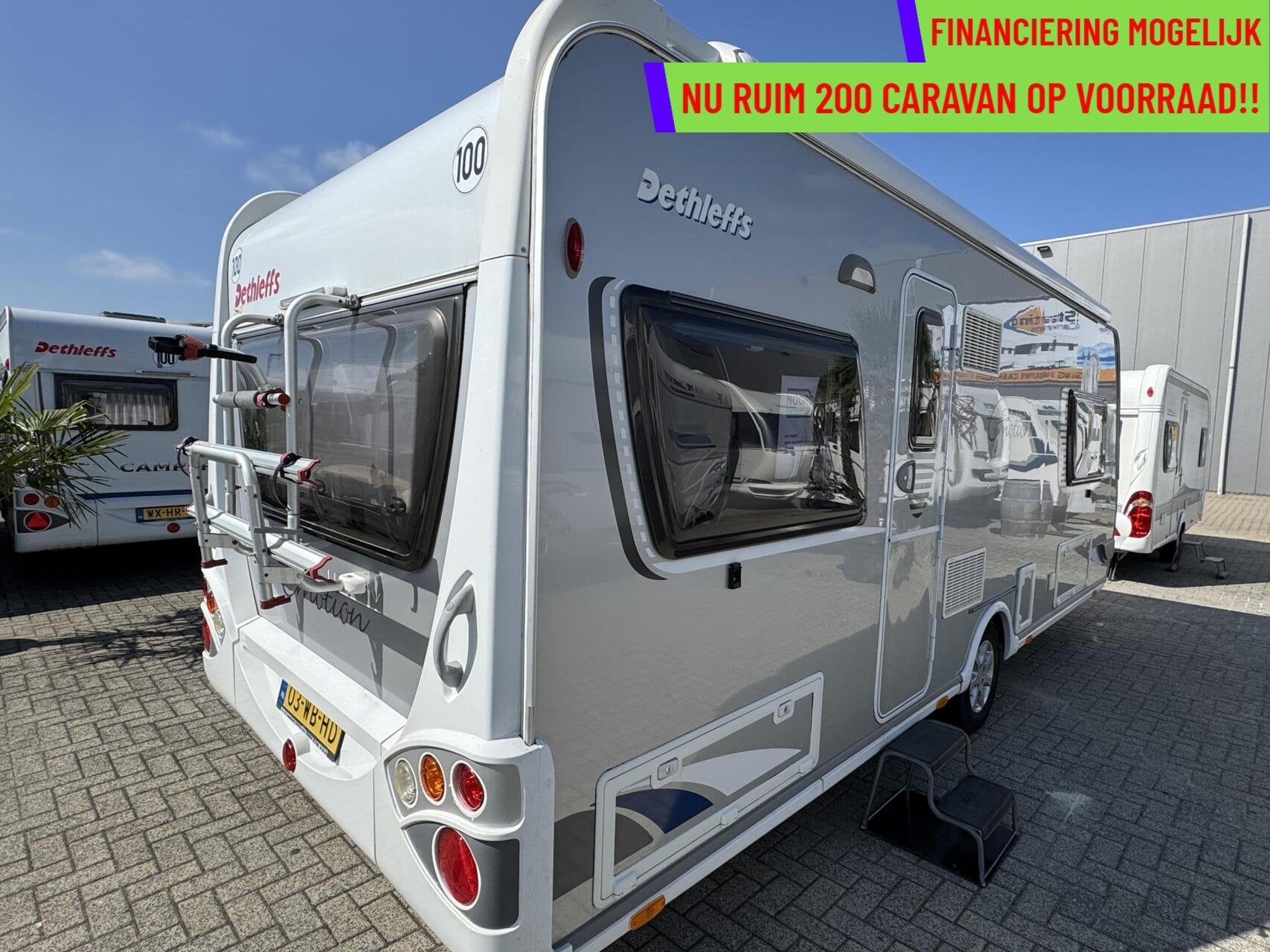 Dethleffs EXCLUSIVE EDITION, FRANSBED, AIRCO, LUIFEL,MOVER, Rondzit, Hordeur, 7 tot 8 meter, Bedrijf