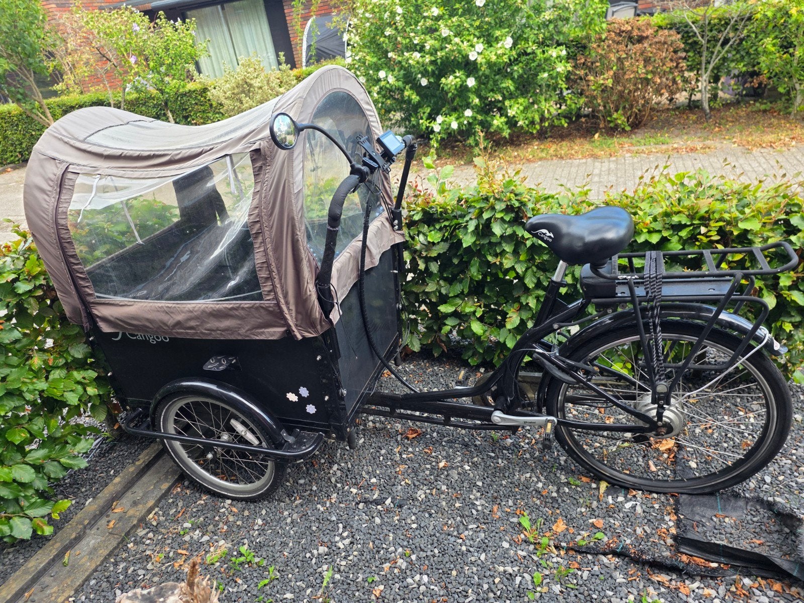 Cangoo elektrische bakfiets, Fietsen en Brommers, Ophalen, Gebruikt, 4 kinderen of meer, Elektrisch