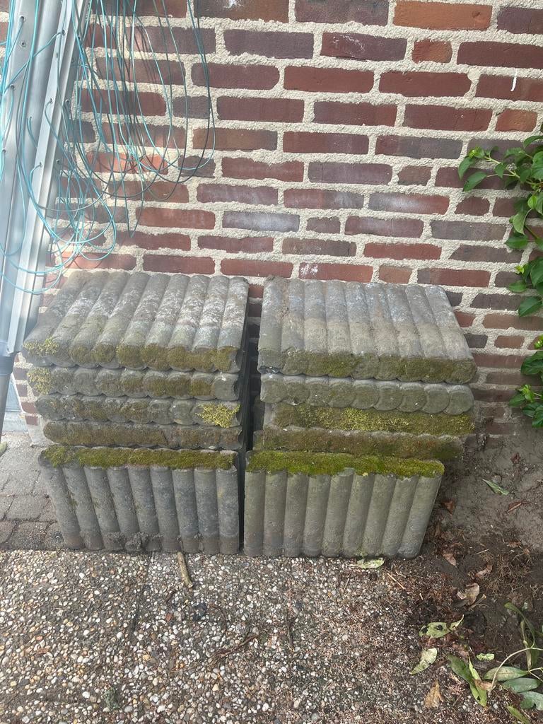 Boordranden tuin 50x35 cm - 46 stuks, Ophalen, Gebruikt, 25 tot 50 cm, 25 cm of meer