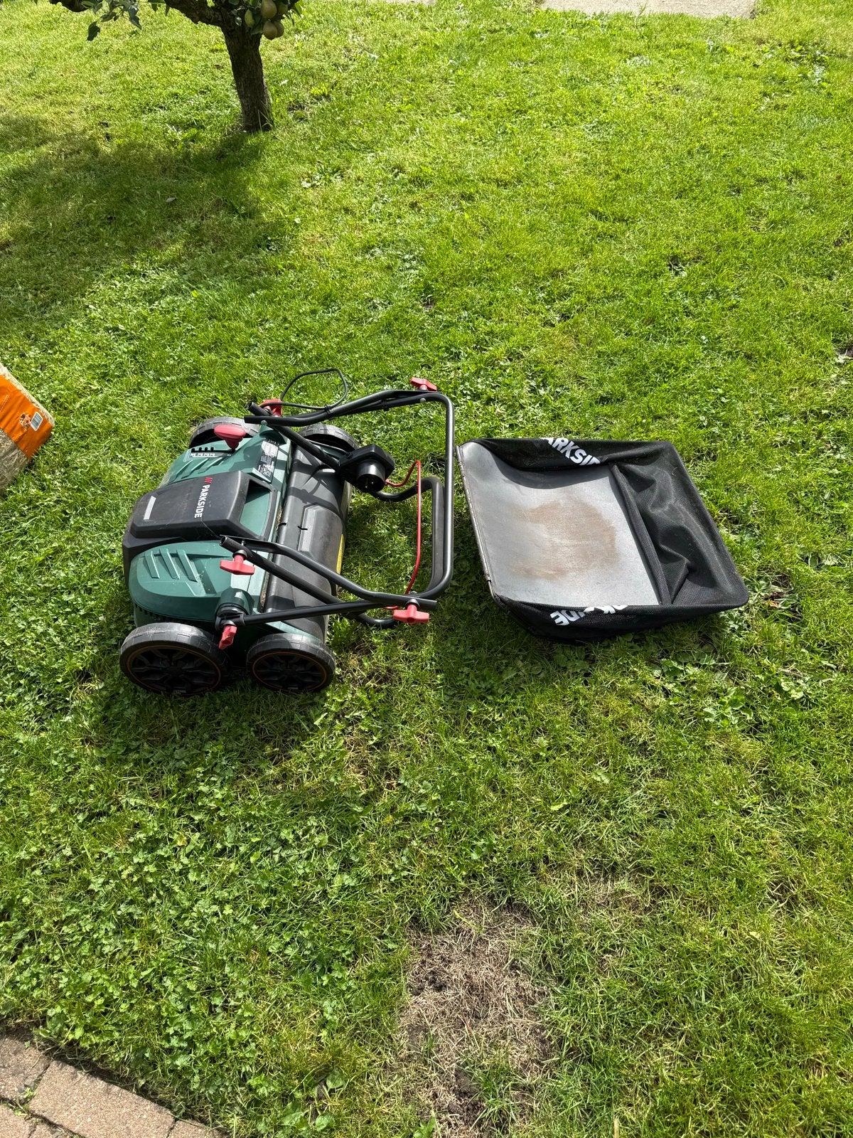 Parkside Verticuteermachine/Grasmaaier - Zgan, Ophalen, Elektrische grasmaaier, Minder dan 30 cm, Opvangzak