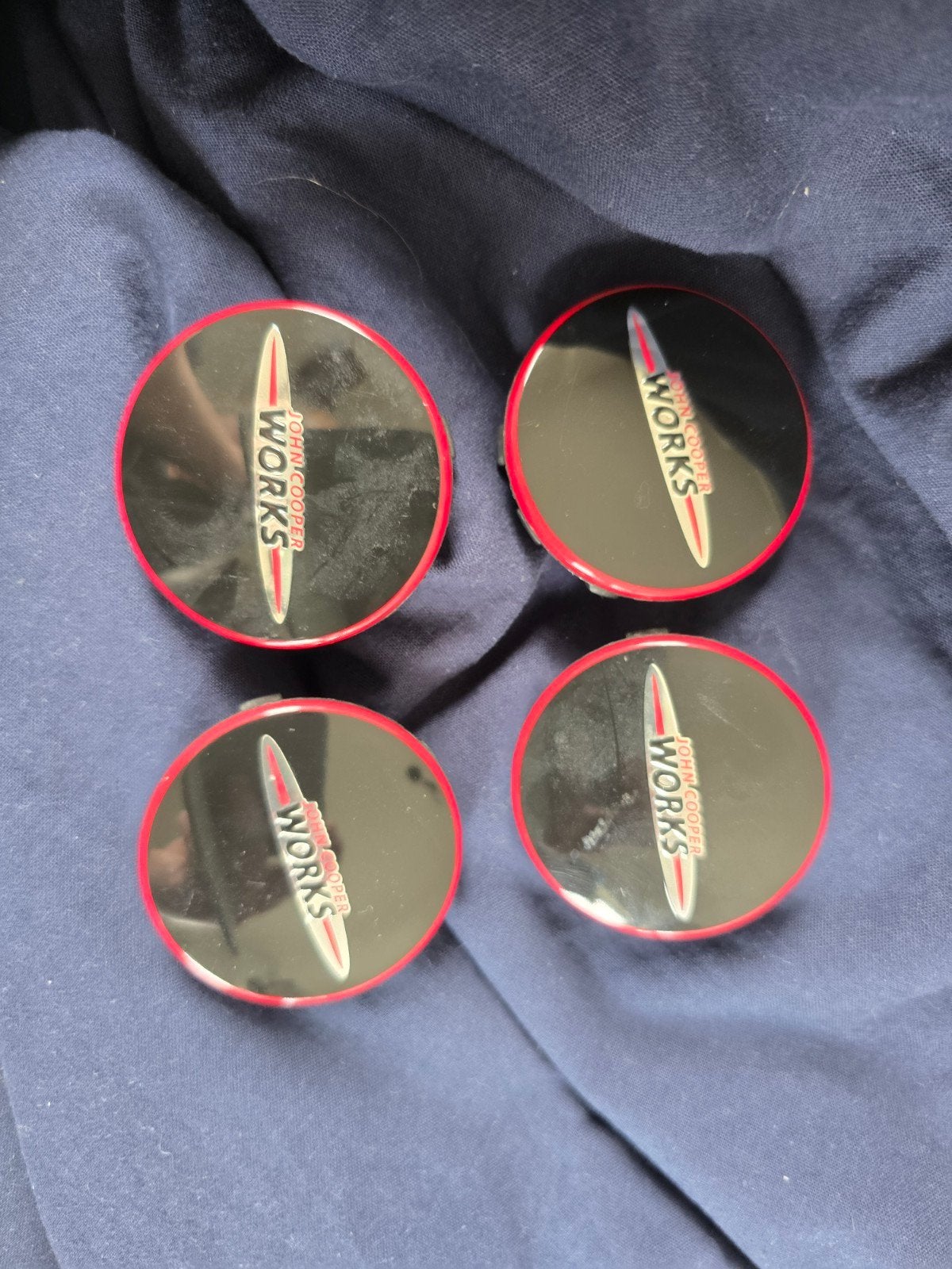 Set MINI JCW naafdoppen 56mm, Ophalen of Verzenden, Zo goed als nieuw