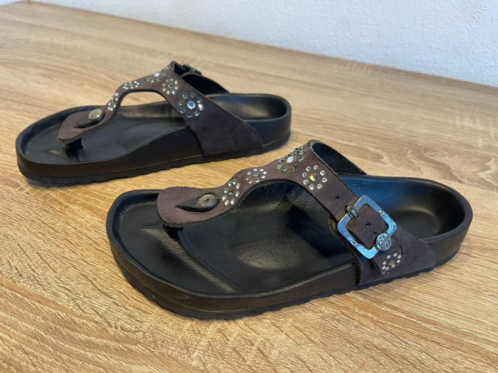 Birkenstock Rock Star Baby Gizeh slippers! Zwart 38, Uitgeest, Tweedekansshop, Zwart, Tweedekansshop@yahoo.com