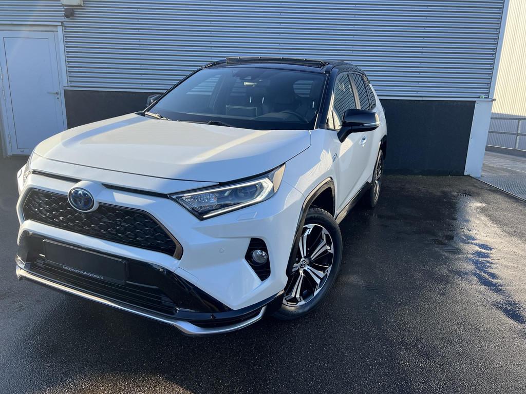 Toyota RAV4 2.5 Plug-in Hybrid AWD Bi-Tone Plus Schuif/kante, Auto's, Toyota, Automaat, Gebruikt, Euro 6, 4 cilinders