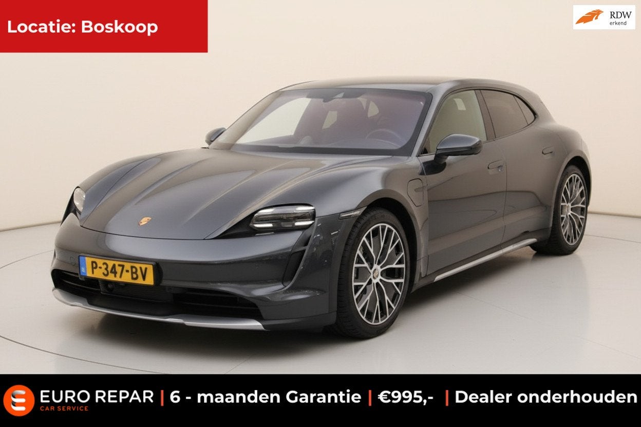 Porsche Taycan Cross Turismo 4 93 kWh INNODRIVE PANO-DAK BTW, Automaat, Dealer onderhouden, 110 €/maand, 4 stoelen
