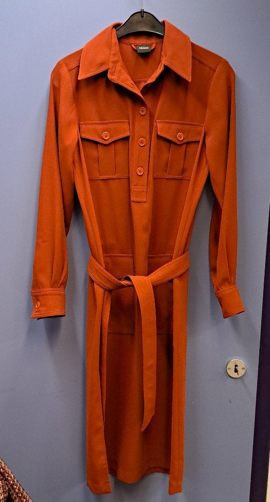 Aspesi jurk als nieuw blousemodel roest rood/bruin 38 47490, Maat 38/40 (M), Aspesi, Aspesi, .