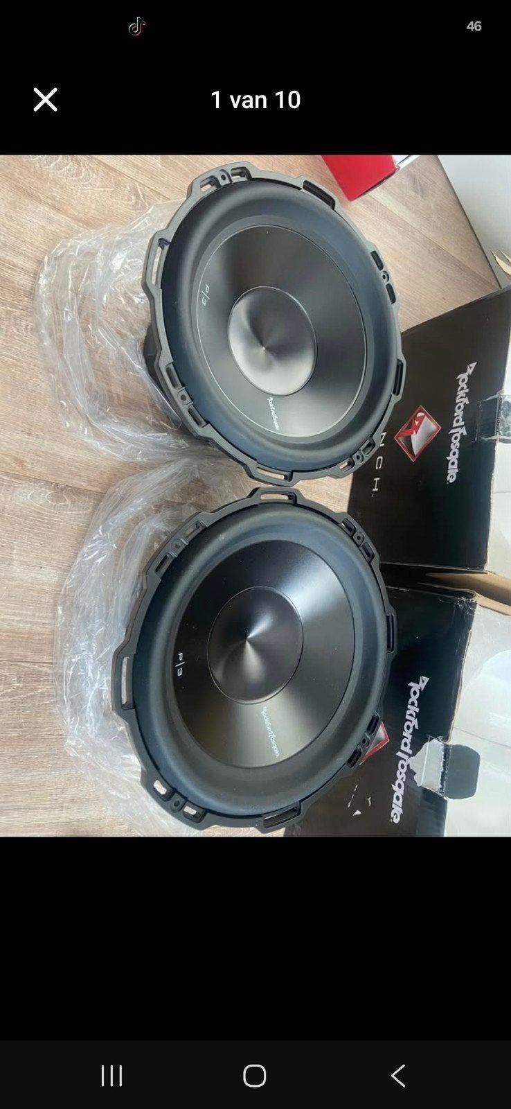 2x Rockford Fosgate Subwoofers met R2-1200X1 Versterker, Ophalen, Nieuw