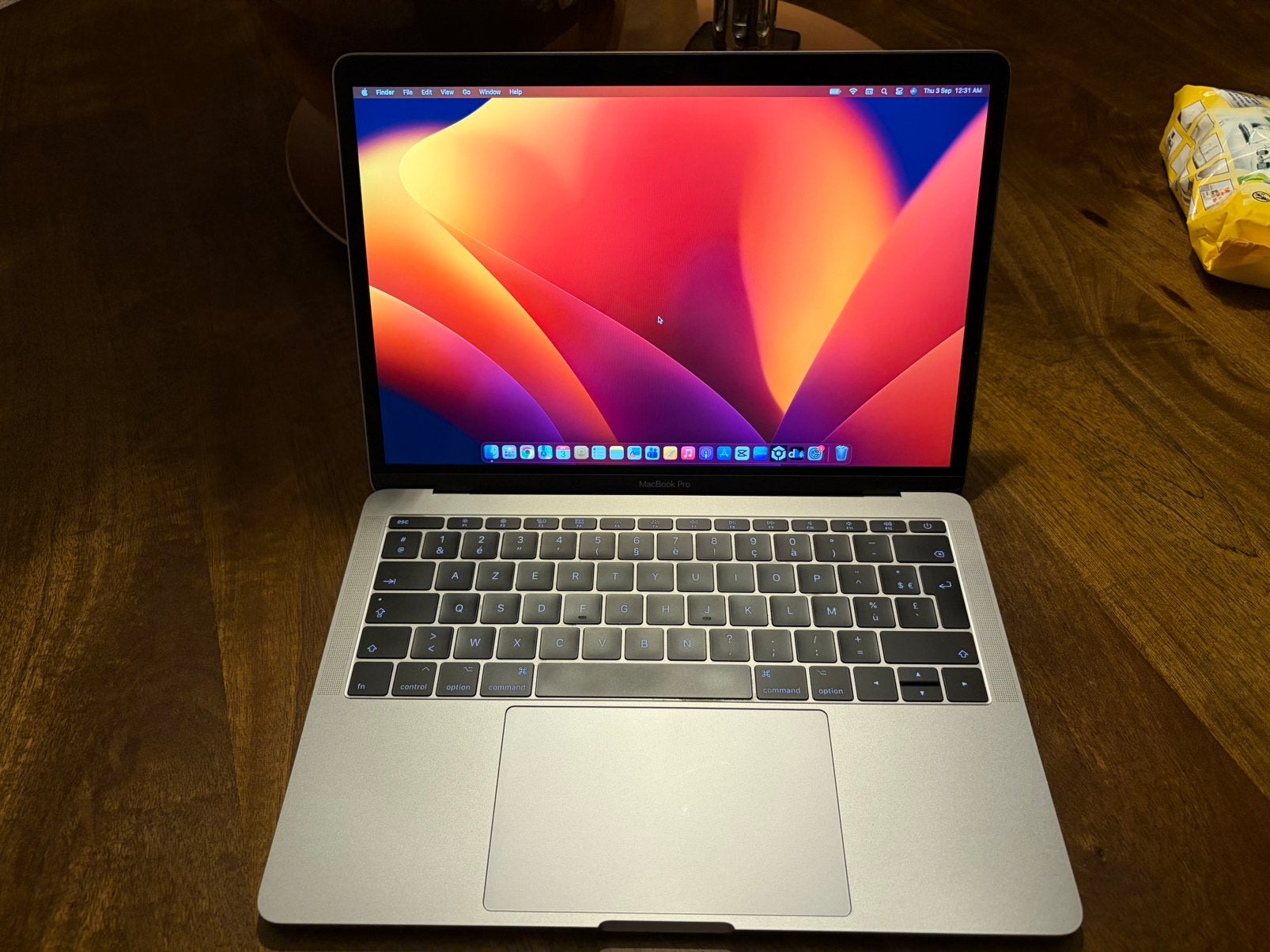 Macbook Pro 2017 13-inch (AZERTY), Gebruikt, 2 tot 3 Ghz, 8 GB, 13 inch