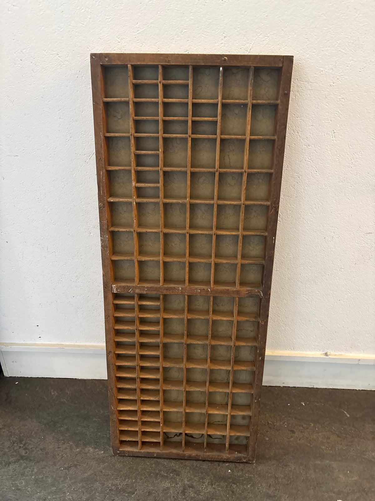 Vintage houten letterbak / sorteerbak, Ophalen