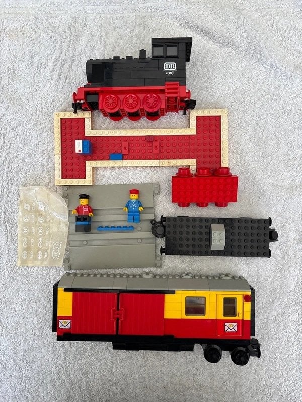 LEGO trein onderdelen 7810 7819 vintage, Gebruikt, Overige thema's, Lego, Ophalen of Verzenden