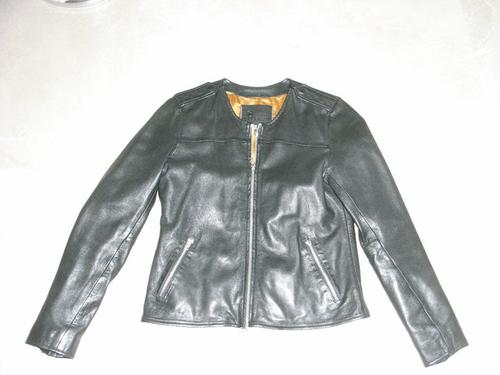 zwart leren jas/jack GOOSECRAFT mt L valt 38/40, NIEUW!, Maat 38/40 (M), Goosecraft, Zwart, Nieuw