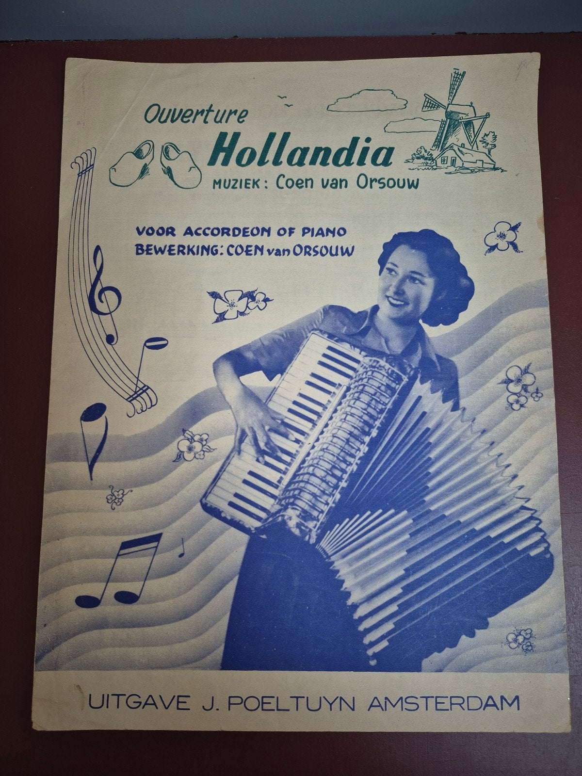 Overture Hollandia - Coen van Orsouw bladmuziek, Ophalen of Verzenden