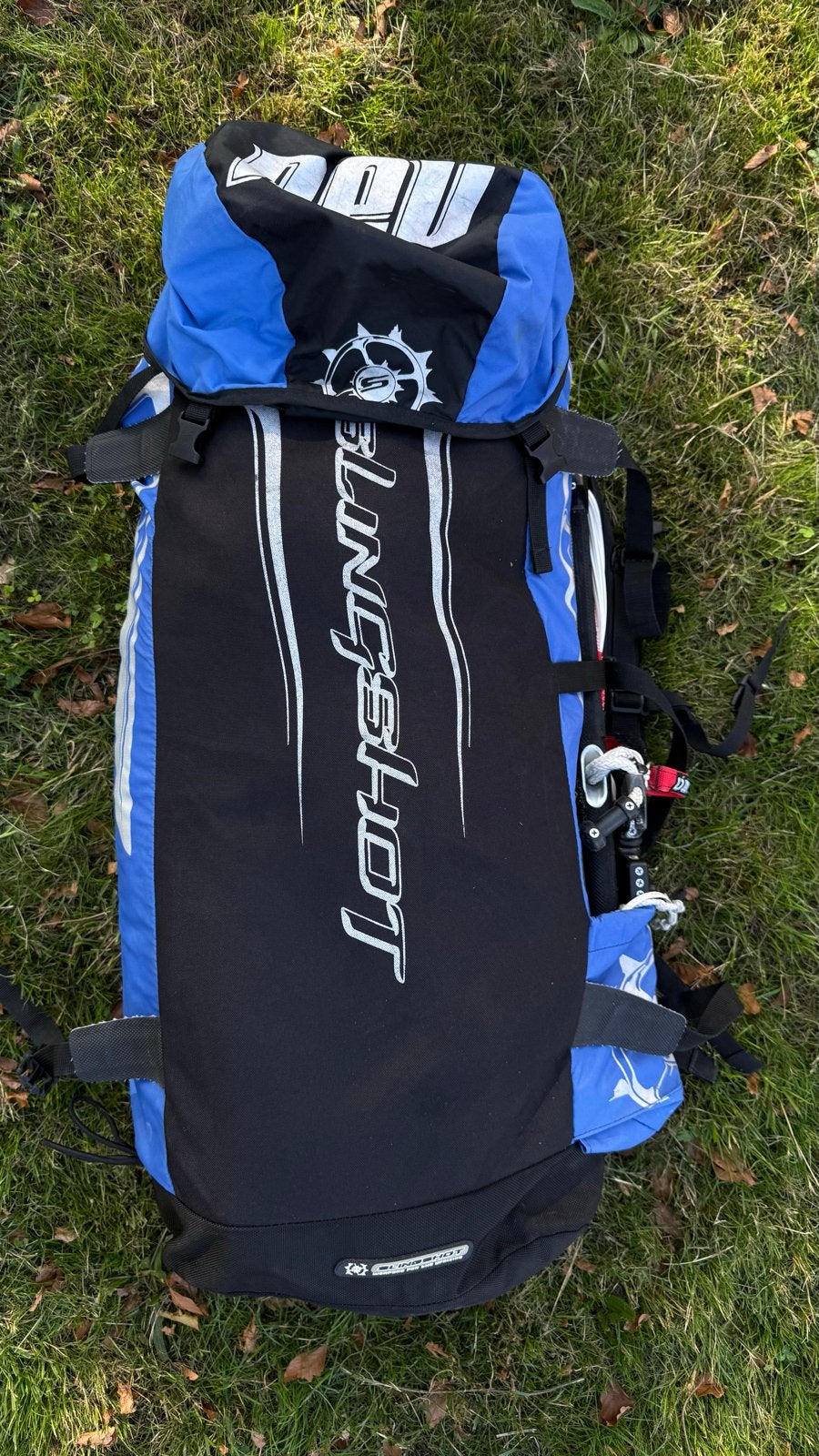 Slingshot Rev 13m Kitesurf Kite met Bar, Watersport en Boten, Gebruikt, Bar, 13 m², Geen board
