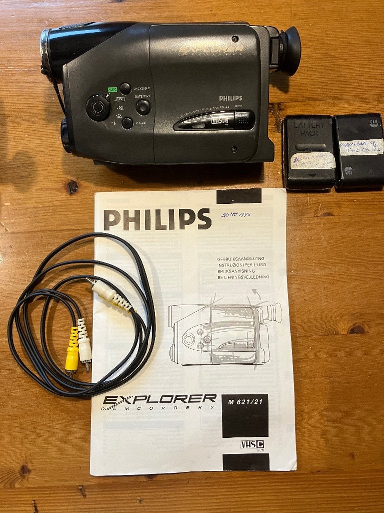 Philips VHS/C Camcorder M621 - 01, Ophalen of Verzenden, VHS-C of SVHS-C, (Video)band