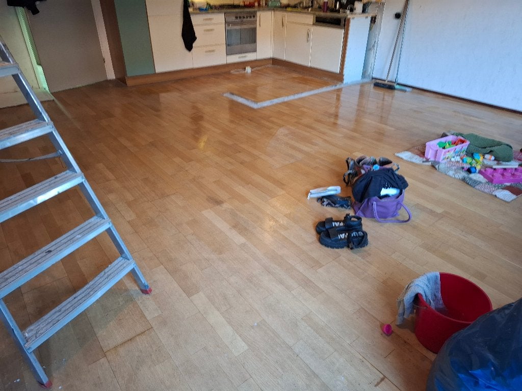 Beuken laminaat voor vriendenprijsje, Huis en Inrichting, Ophalen, Gebruikt, Bruin, 25 tot 50 m²