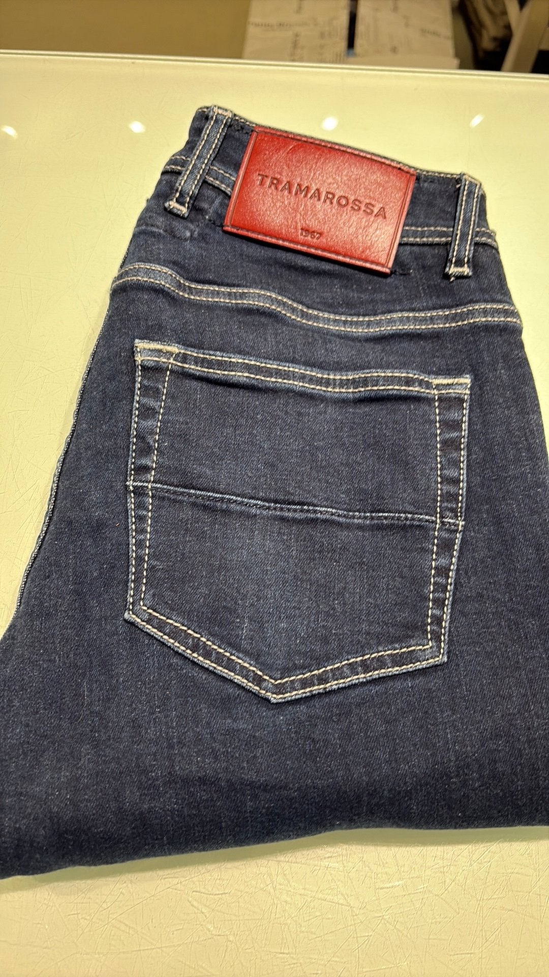 Tramarossa blauwe slim fit stretch jeans maat 30, Kleding | Heren, Ophalen of Verzenden, Gedragen, Blauw, W32 (confectie 46) of kleiner