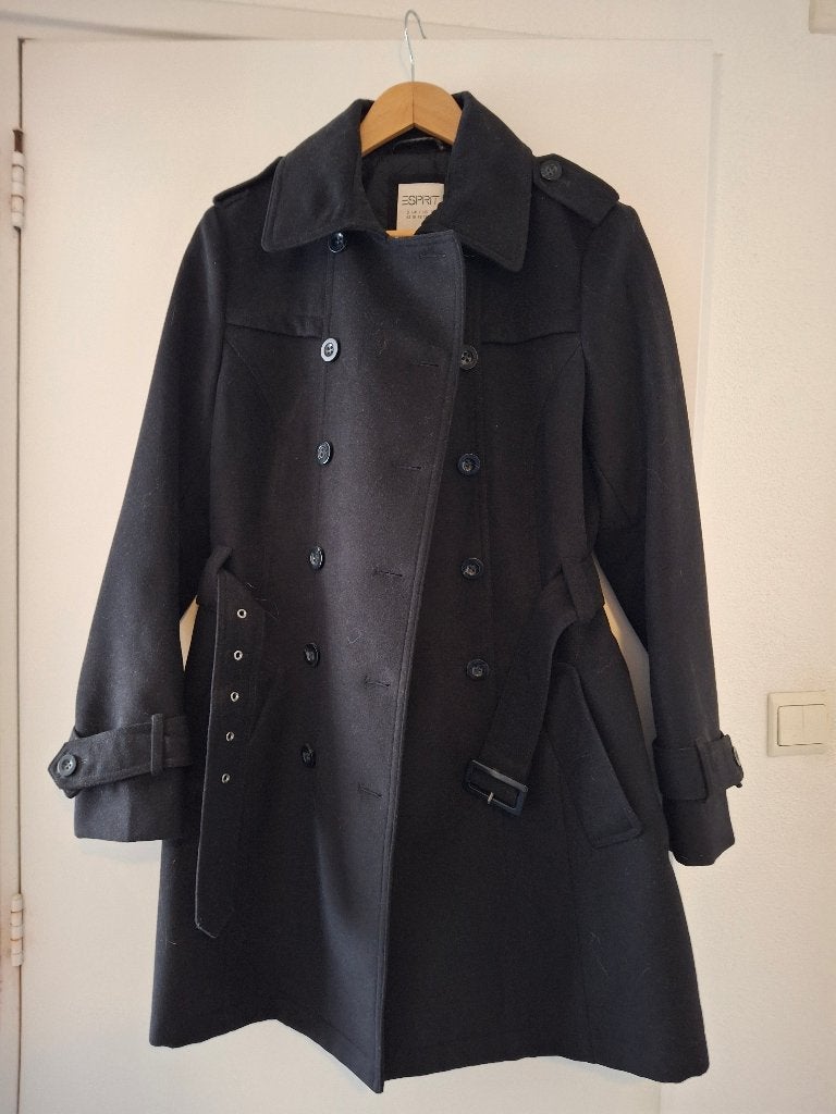 Winterjas zwart van Esprit, Zwart, Maat 42/44 (L), Ophalen of Verzenden, Zo goed als nieuw