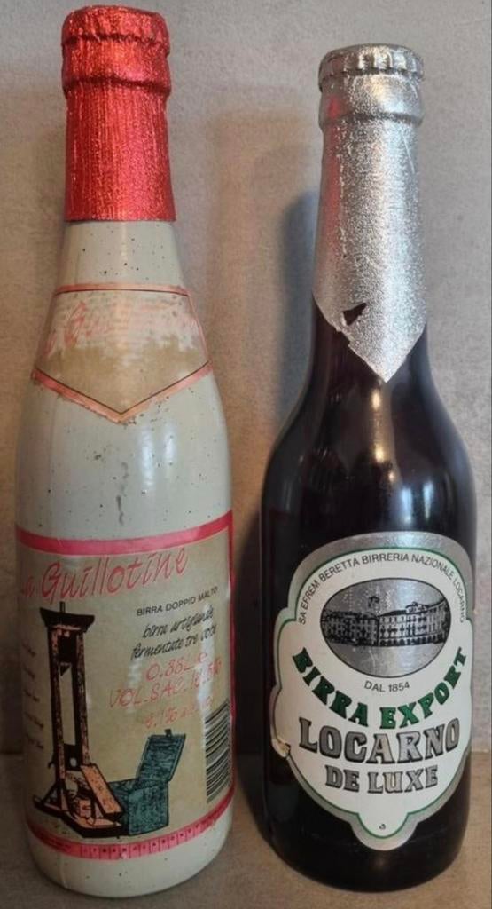 Italië set: La Guillotine tht '93 & Locarno De Luxe, gj '80, Ophalen of Verzenden, Gebruikt, Flesje(s), Overige merken
