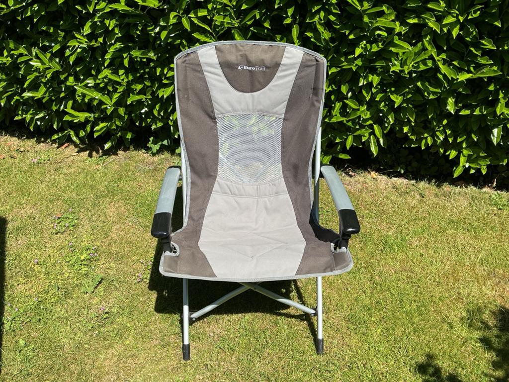 Comfortabele opvouwbare campingstoel/visstoel, Caravans en Kamperen, Kampeermeubelen, Zo goed als nieuw, Campingstoel, Ophalen of Verzenden