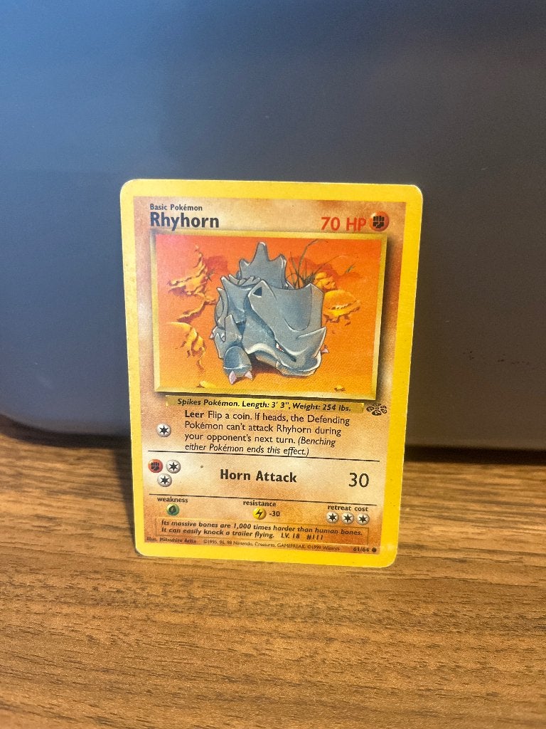 Pokémon Rhyhorn Jungle Set Kaart (Engels), Ophalen, Gebruikt, Losse kaart