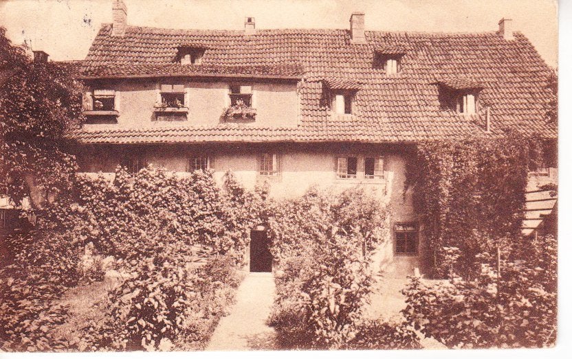Bach-Haus, Gartenseite (Sommer) 29-09, Ophalen of Verzenden, Voor 1920, Gelopen, Duitsland