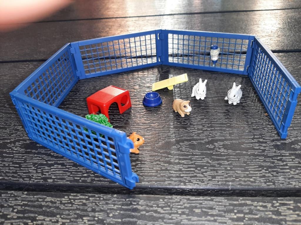 Schleich speelset met konijnen en cavia's, Kinderen en Baby's, Speelgoed | Overig, Ophalen of Verzenden, Gebruikt, Jongen of Meisje