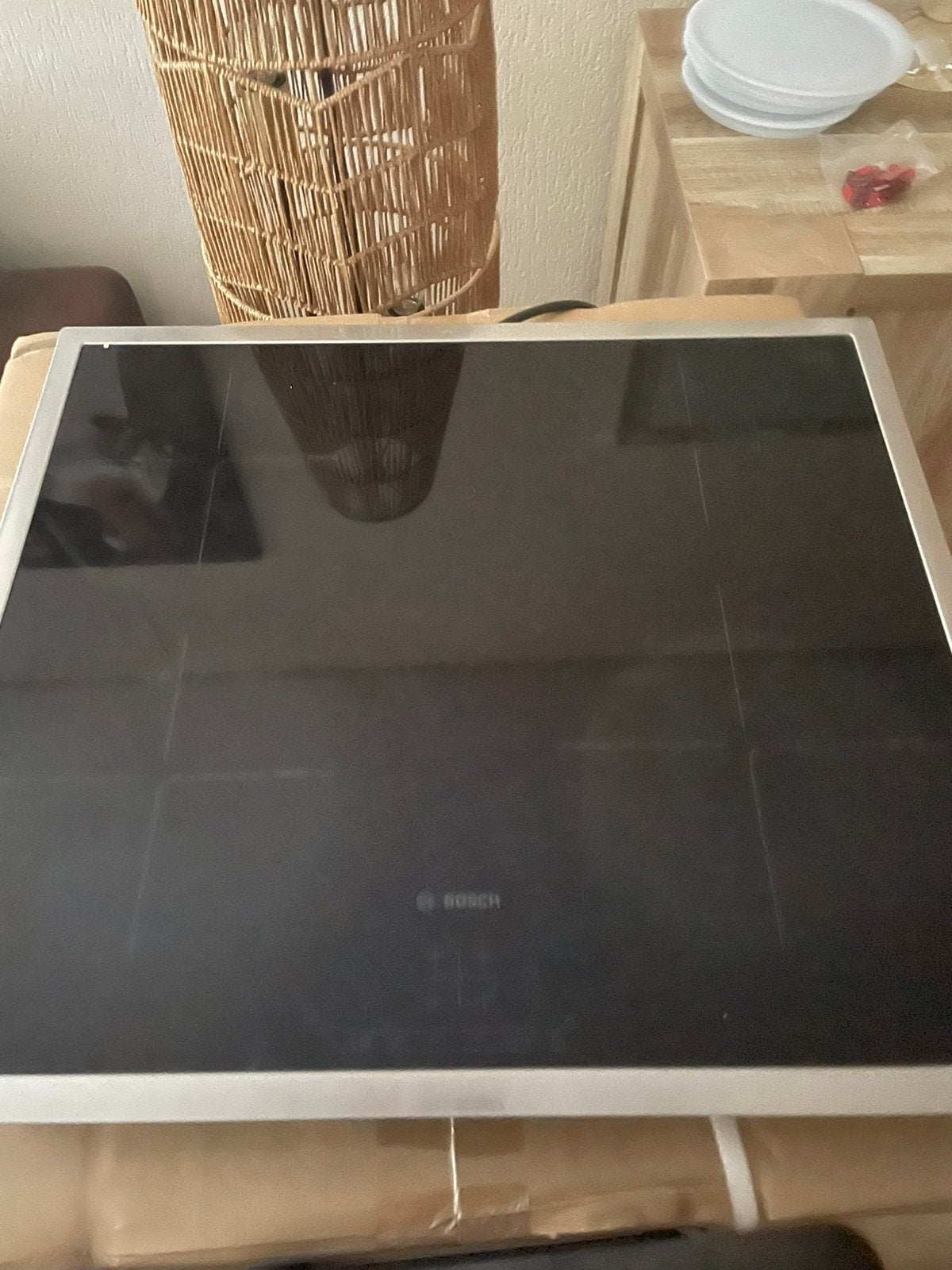 Te koop kookplaat  inductie inbouw 60 cm bosch, Ophalen, 4 kookzones, Zo goed als nieuw, Inbouw
