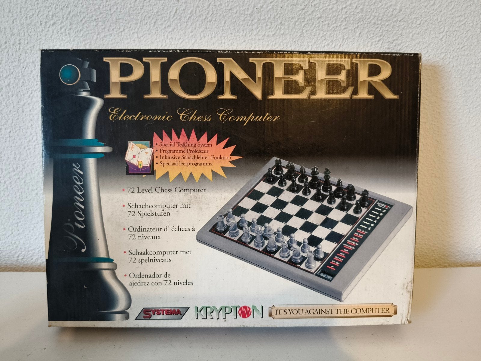 Pioneer Krypton Elektronische Schaakcomputer met 72 Niveaus, Een of twee spelers, Ophalen of Verzenden, Zo goed als nieuw, Pioneer Systema Krypton