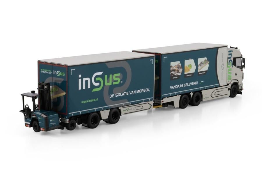 WSI DAF XG   RIGED SCHUIF ZEIL COMBI MET FORKLIFT  INSUS B.V, Ophalen of Verzenden, Nieuw, Bus of Vrachtwagen, Wsi