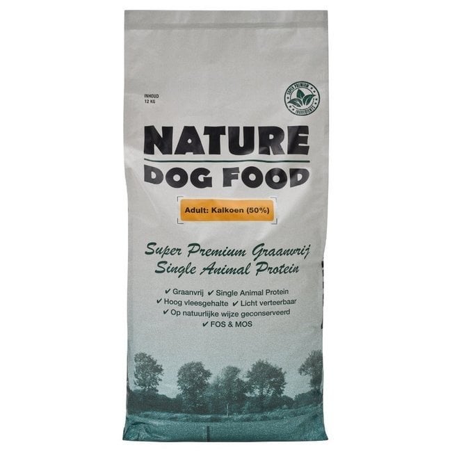 Nature  dog food. Hondenbrokken 12kg eend of kalkoen, Dieren en Toebehoren, Dierenvoeding, Ophalen of Verzenden, Hond