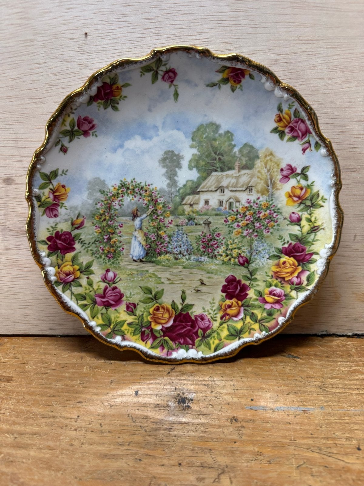 Royal Albert Bone China Bord - Old Country Roses 25th Ann., Ophalen of Verzenden