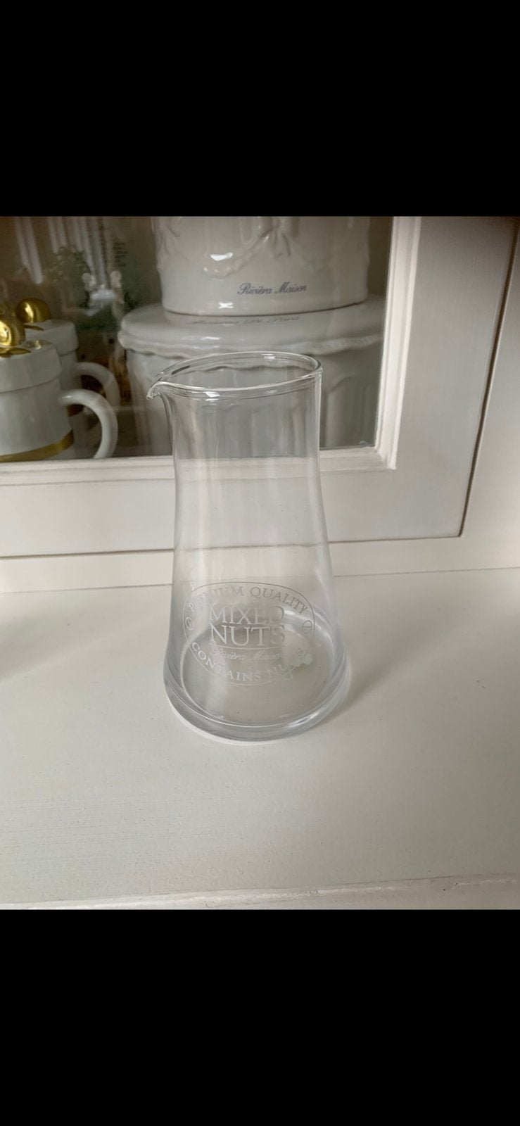 Nootjes kannetje waterfles riviera maison, Huis en Inrichting, Woonaccessoires | Stolpen, Ophalen, Zo goed als nieuw