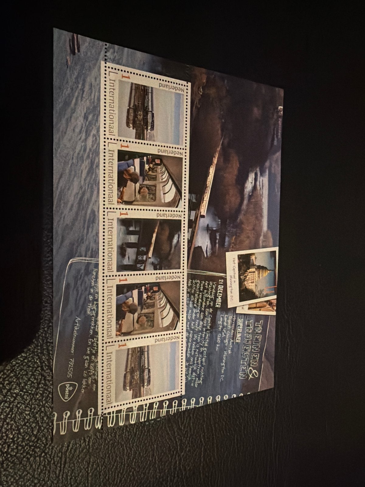 Postzegelvelletjes 'Treinen & Trajecten' - INTERNATIONAAL, Ophalen of Verzenden, Na 1940, Postfris